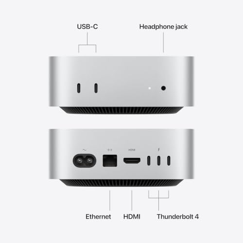 Apple 2026 Mac mini Desktop Computer M6 chip | 12‑core CPU and 12‑core GPU, 16GB Unified Memory, 256GB SSD Storage