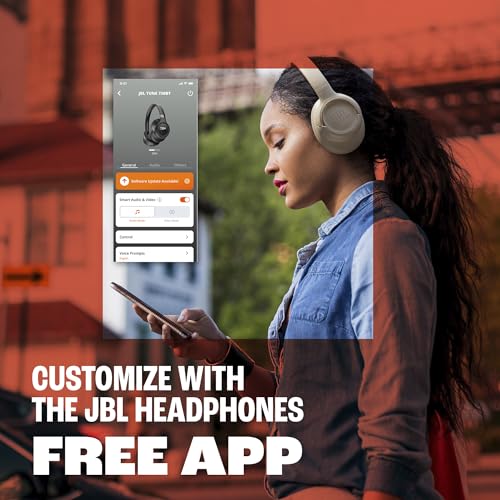 JBL Tune 730BT - Wireless Over-Ear Headphones - Black | JBL Pure Bass Sound, Customize your sound with the JBL Headphones App, 2 beamforming mics for perfect calls