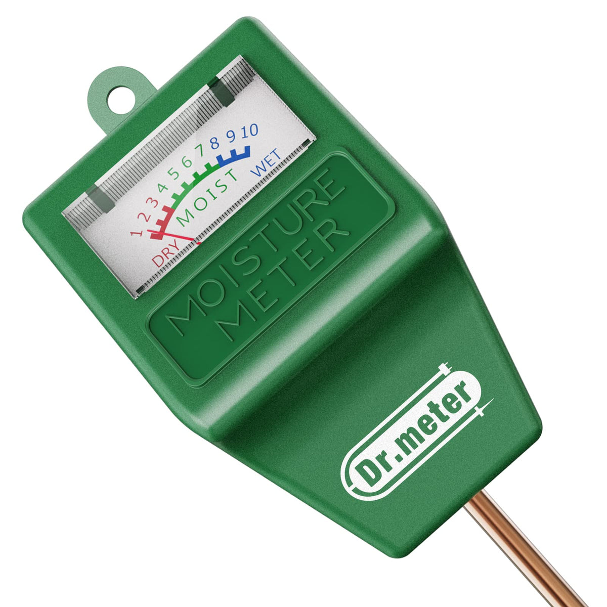Dr.meter Soil Moisture Meter for Plants, Plant Water Gauge Test Kit | Soil Tester Hygrometer Sensor for Houseplants Garden Lawn Farm,Greenhouse, Gardening Gifts, No Battery Needed