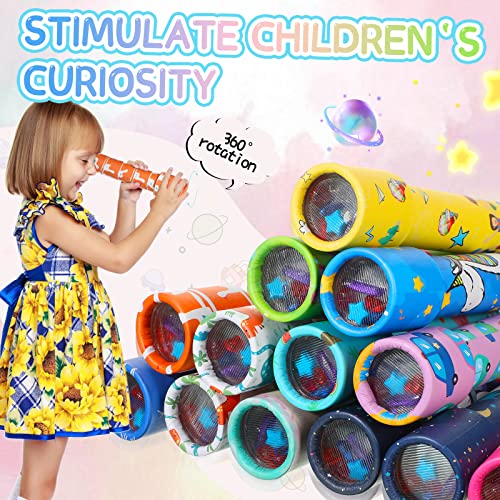 Chivao 30 Pcs Classic Kaleidoscope for Kids Party Favors, Cute Style | Bulk Kaleidoscopes, Classroom Rewards, Goodie Bag Stuffers, Birthday Gifts, Random Animal Patterns, Vintage Optical Toys
