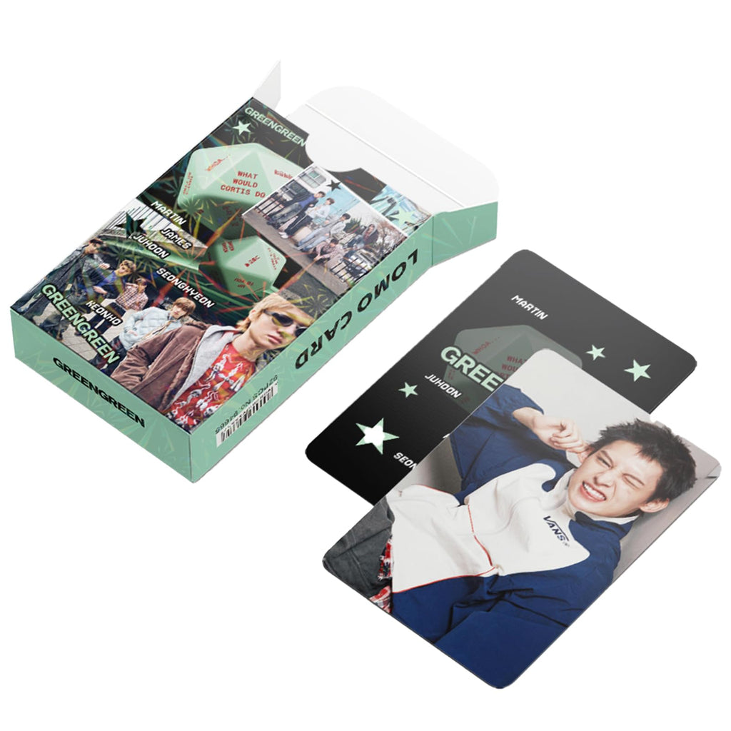 KPOPBTS Cortis 60 PCS Photocards and 32 PCS Stickers KPOP Album GREENGREEN Merch Cards Lomo Card Set, Gift for COER‌ Boys and Girls
