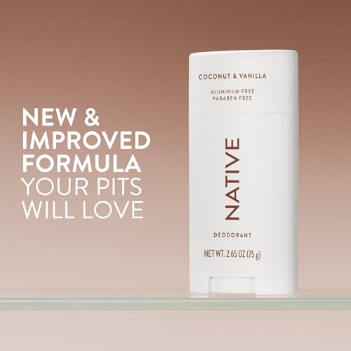 Native Deodorant Contains Naturally Derived Ingredients, 72 Hour Odor Control | Deodorant for Women and Men, Aluminum Free with Baking Soda, Coconut Oil and Shea Butter | Coconut & Vanilla