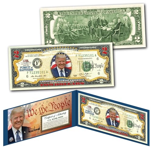 Merrick Mint Donald Trump President Declaration of Independence $2 U.S. Bill Genuine Currency