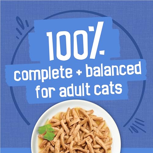 Purina Friskies Wet Cat Food Variety Pack, Shreds, 40 Pack 5.5 oz Cans | Beef, turkey and cheese, chicken and salmon, and ocean whitefish and tuna recipes in savory gravy