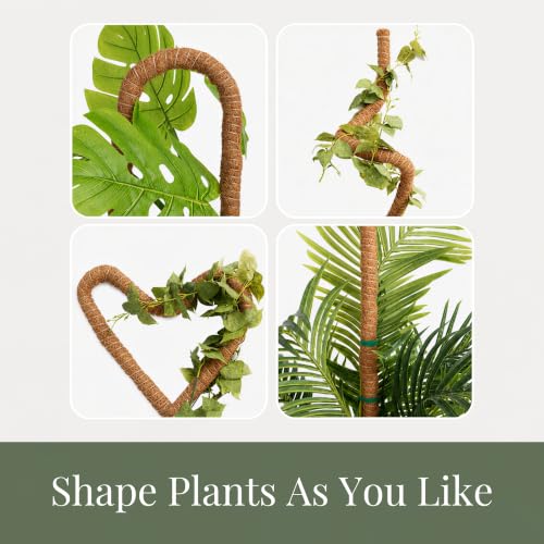 Imezos 2 Pack 30" Moss Pole for Plants – Moss Pole Monstera Plant Support | Bendable Plant Stakes for Indoor Plants – Moss Poles for Climbing Plants – Plant Sticks Support – Monstera Moss Pole Stakes