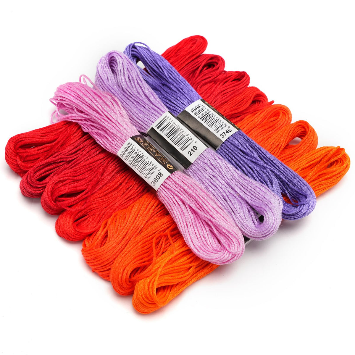 70 Skeins Embroidery Thread Friendship Bracelet String Floss Kit Yarn | Rainbow Thin Threads for Beginners, Cross Stitch, Sewing, Needlepoint, Crochet Craft, Patterns for Hair Wrap & Shirt Lanyard