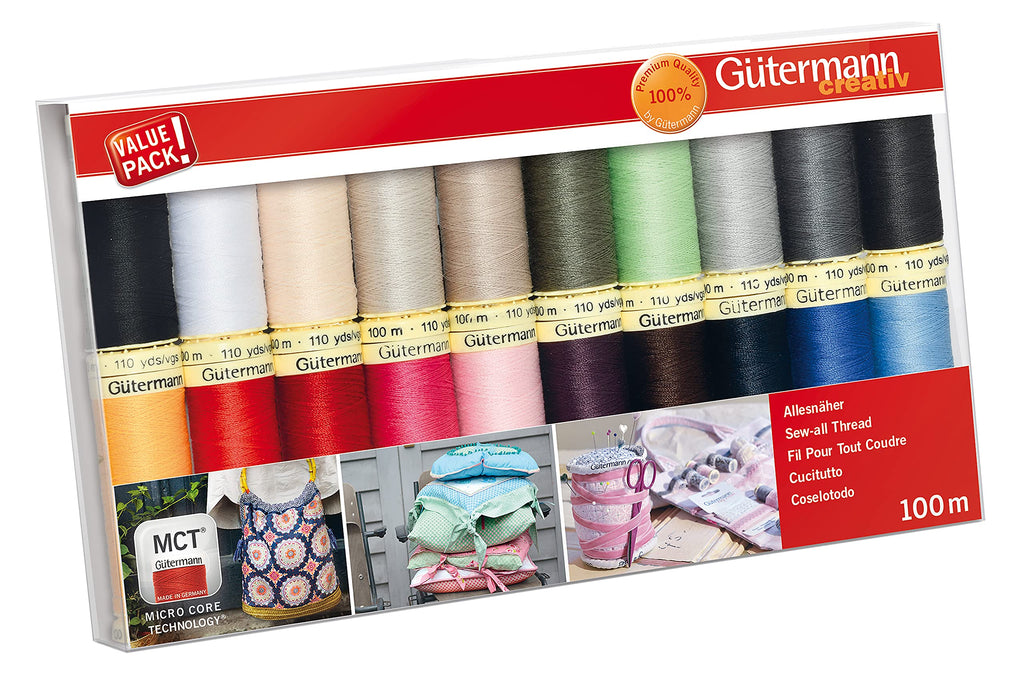 Gutermann Thread Set: Sew-All: 100m: Pack of 20