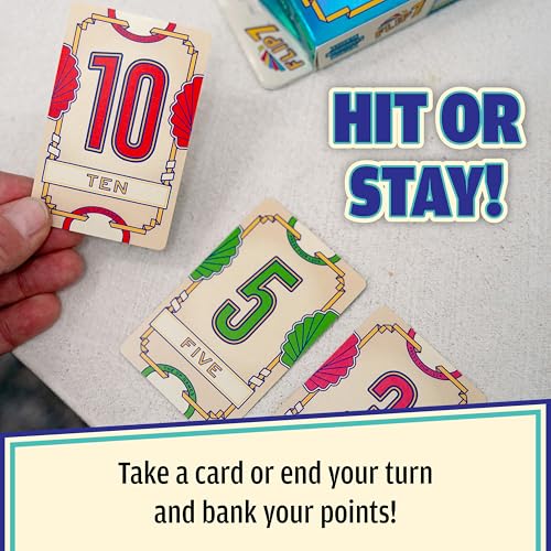 USAOPOLY Flip 7 Card Game, The Ultimate Blend of Press Your Luck Strategy | Fast-Paced Addictive Card Game, Quick to Learn & Easy to Teach, 3+ Players, Ages 8+