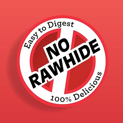 DreamBone Twist Sticks Rawhide-Free Dog Treats With Real Protein, 50 Count | Daily Chew, Digests Safely and Completely, Made With Real Chicken and Veggies, For Adult Dogs