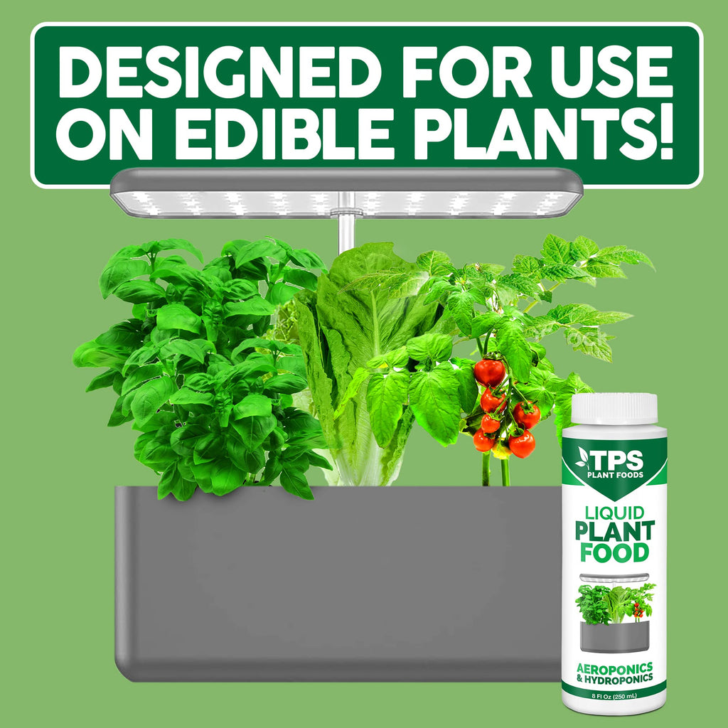 Liquid Plant Food - Fertilizer for AeroGarden & Hydroponic Systems, 8 oz | Complete Nutrition for Strong Growth, IDOO Compatible, Reservoir-Safe Formula, Supports Root Development, For Veggies & Herbs