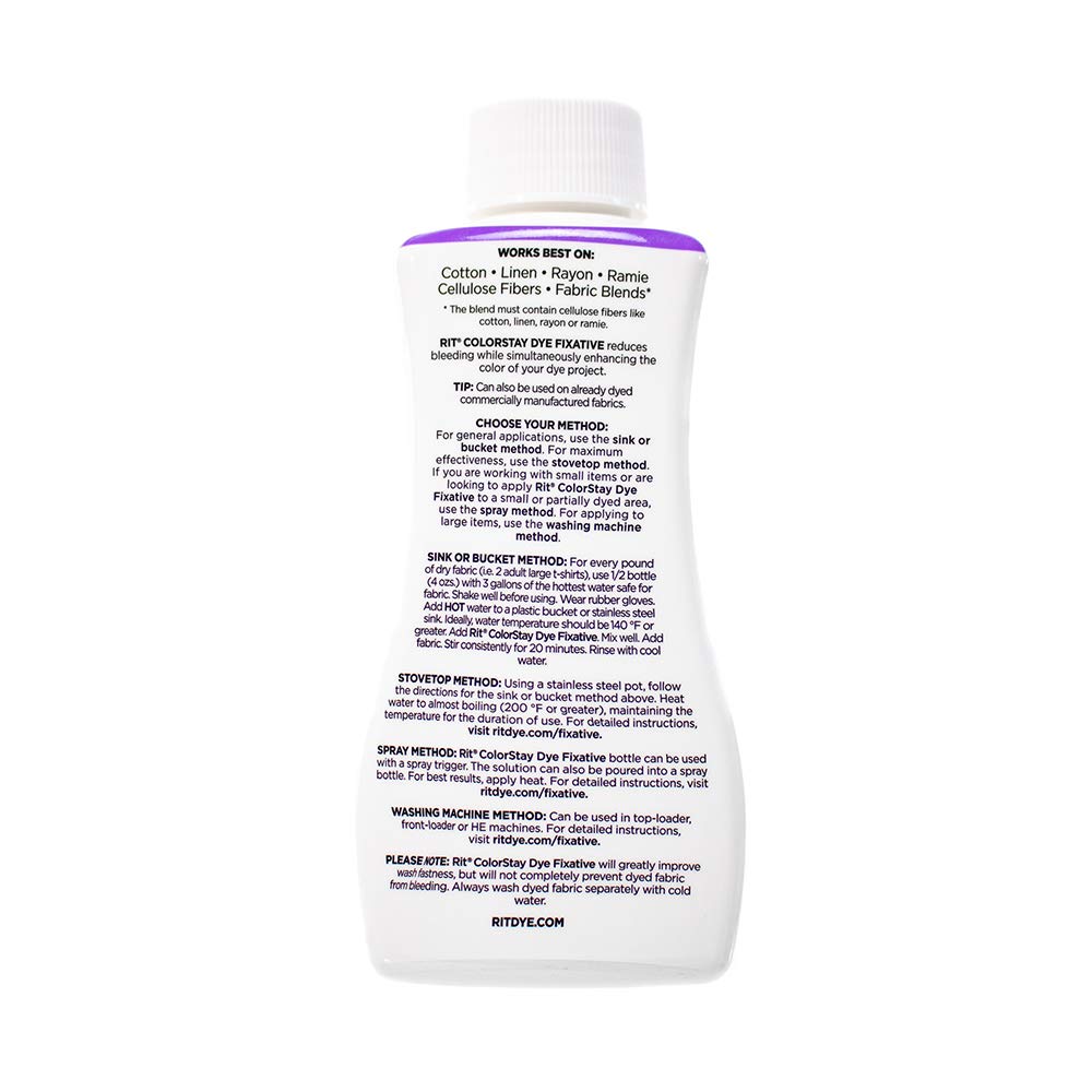 Rit Dye – 8 Oz. Liquid Fabric Dye for Clothing, Décor, and Crafts – Fixative Dye (1 Pack)