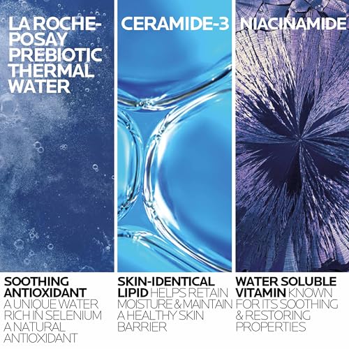 La Roche-Posay Toleriane Hydrating Gentle Facial Cleanser, with Niacinamide | Face cleanser with niacinamide & ceramides, safe for sensitive skin. Daily face wash for normal to dry skin, fragrance free.