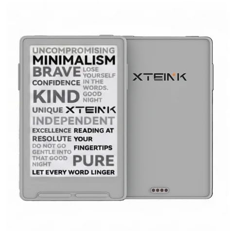 XTEINK X3 3.7" Pocket E-Ink eBook Reader,58g,Magnetic, Mini Ereader Devices | Ultra-thin 0.2" design with magnetic pogo-pin charging, gyroscope page-turn, 16GB storage, and distraction-free reading