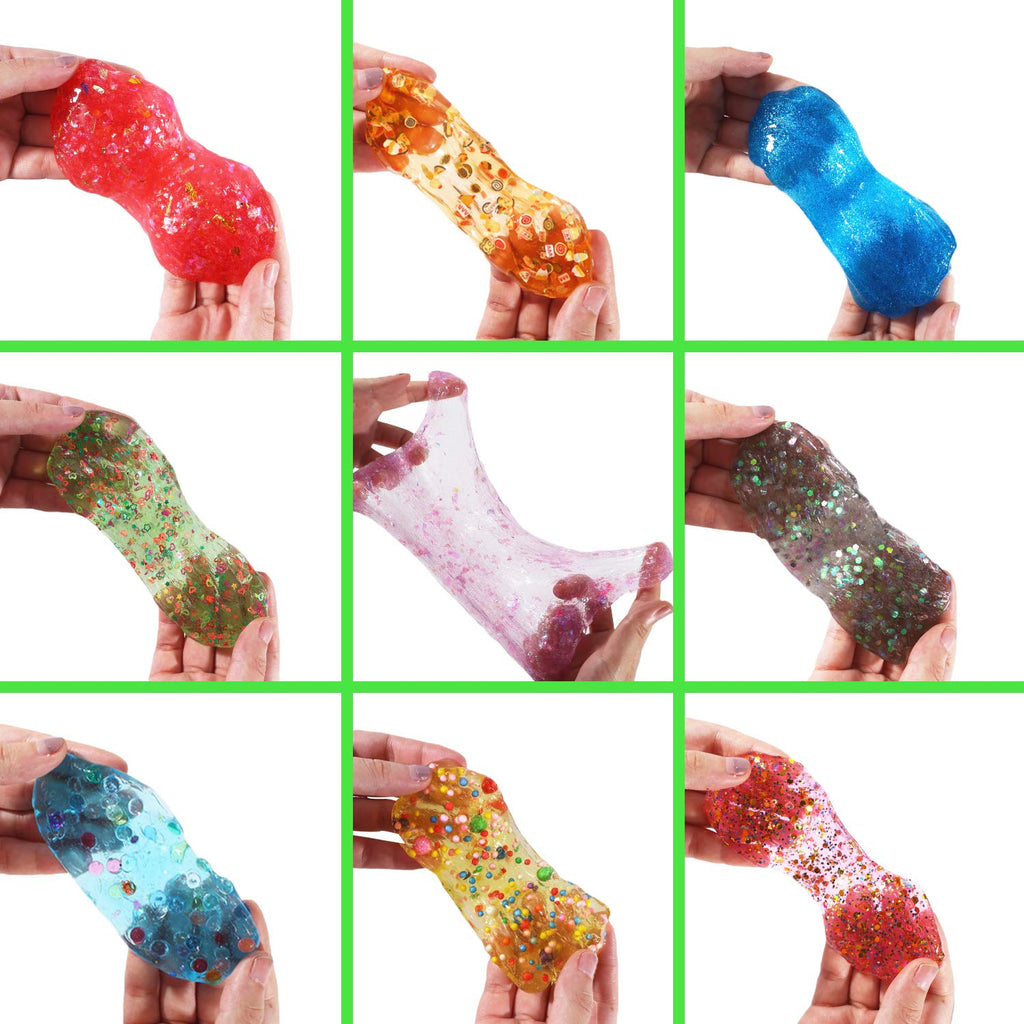 126 Pcs DIY Slime Making Kit for Girls Boys, Ultimate Supplies for Kid | Creative Slime Bulk for Birthday Gifts, sensory play,Include 28 Slime, 2 Glow in The Dark Powder, 48 Bottle Glitter jar etc.