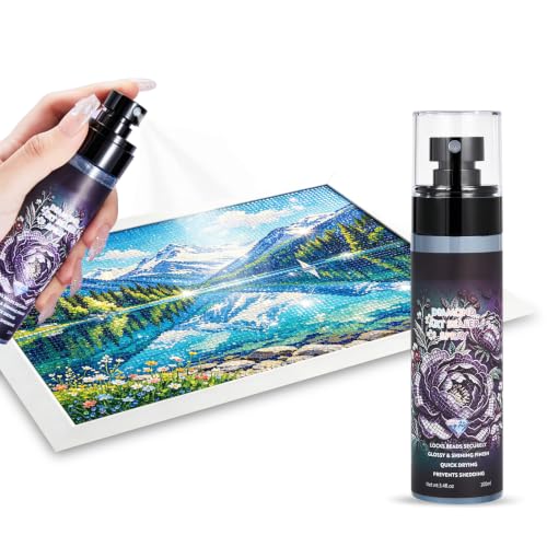 Diamond Art Sealer Spray, Painting Sealer Spray, Quick Drying Spray evenly | For Diamond Art, Secure Diamond Fixing and High Gloss Finish 100ml