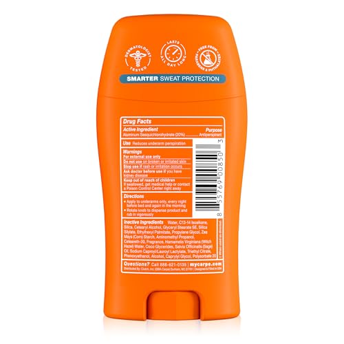 Carpe 100-Hour Antiperspirant Deodorant, Mountain Breeze - 2 Pack | Dermatologist Tested - 100 Hr Sweat & Odor Control - Free from Baking Soda & Parabens - Clinical Strength Deodorant - 2 Pack