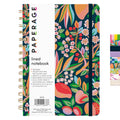 PAPERAGE Lined Spiral Journal Notebook, (Cherry Blossom/Fruit), 160 Pages, Hardcover Journal for Women & Men, Medium 5.5 in x 8 in - 100 GSM, Thick Paper, Spiral Notebook for Work, School & Journaling