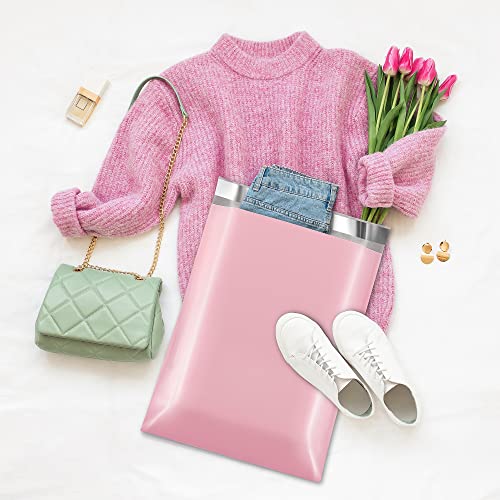 Fuxury Poly Mailers 14.5x19 Inch 50pc Shipping Bags for Small Business Pink | Mailing Envelopes for Clothing,Self Seal Shipping Envelopes Waterproof Poly bags Durable Packaging Bags