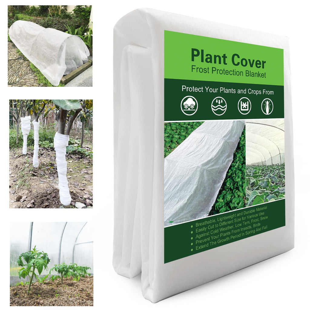 Plant Covers Freeze Protection 6.5x16ft Frost Cloth for Winter Outdoor | Plants Frost Blankets for Outdoor Plants as Frost Covers, Garden Row Cover Protects Vegetables Trees from Cold Snow & Sun