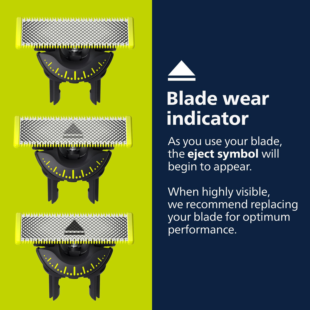 Philips Norelco OneBlade 360 Replacement Blades, 3 Pack | Genuine OneBlade 360 Blades, Stainless Steel, 360 Flex, Trim Edge and Shave, Up to 12-Month Supply, QP430/80
