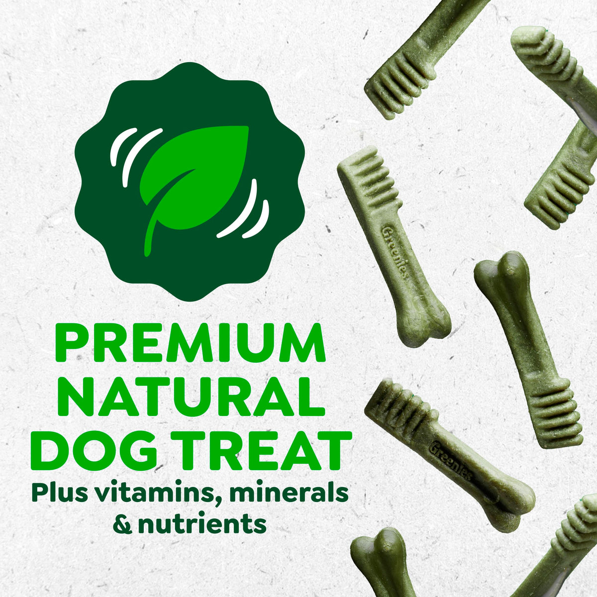 Greenies Large Natural Dental Dog Treats, Original Flavor, 24 Count | Veterinarian-recommended, supports oral health & freshens breath, clean to gumline, for dogs 50-100 lbs, chicken flavor
