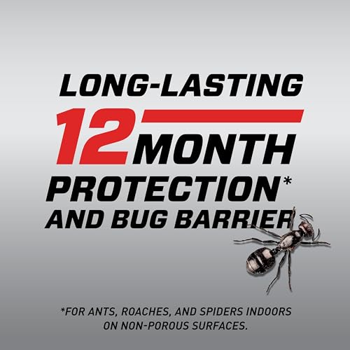 Ortho Home Defense Max Indoor Insect Barrier, Wand, 1 gal. | Ready-To-Use Home Bug Killer with Extended Reach Comfort Wand, Kills Ants, Roaches, Spiders, Fleas and Ticks