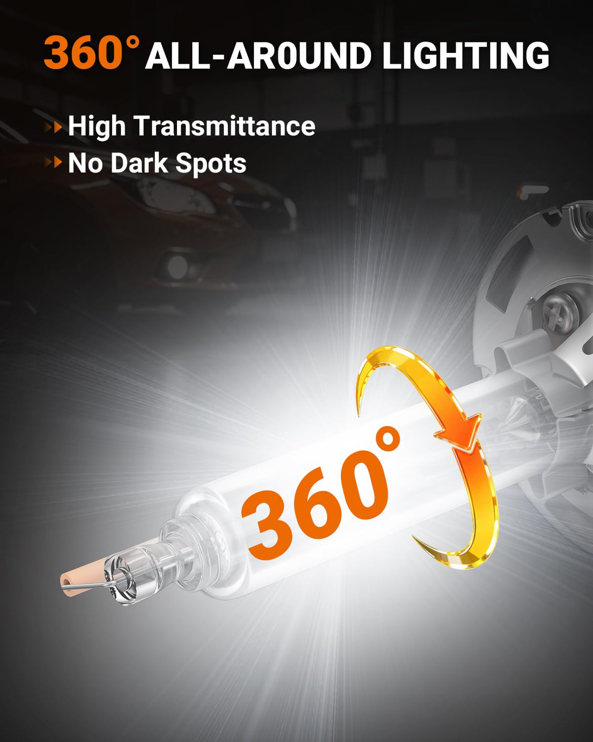 SEALIGHT D4S HID Bulbs, 6000K Daylight White Enhanced Visibility, 35W Direct Fit for 66440 42402 42402WX D4S Xenon Bulb, Pack of 2 (Halogen Headlamp Incompatible)