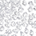 DOMESTAR Clear Fake Ice Rocks, 150 PCS Acrylic Crystal for Vase Fillers | Fake Diamonds for Table Centerpieces Wedding Party, Fish Tanks Decor Table Scatter DIY Craft Supplies Food Display