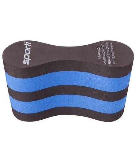 Sporti Unisex-Adult Swim Training Pull Buoy Leg Float, EVA 5-Layer | 9.5 x 3.5 x 6 In, Upper Body Drills, Muscle Conditioning, Pool Beginner To Advanced, Training Aid, Swimmer Accessories