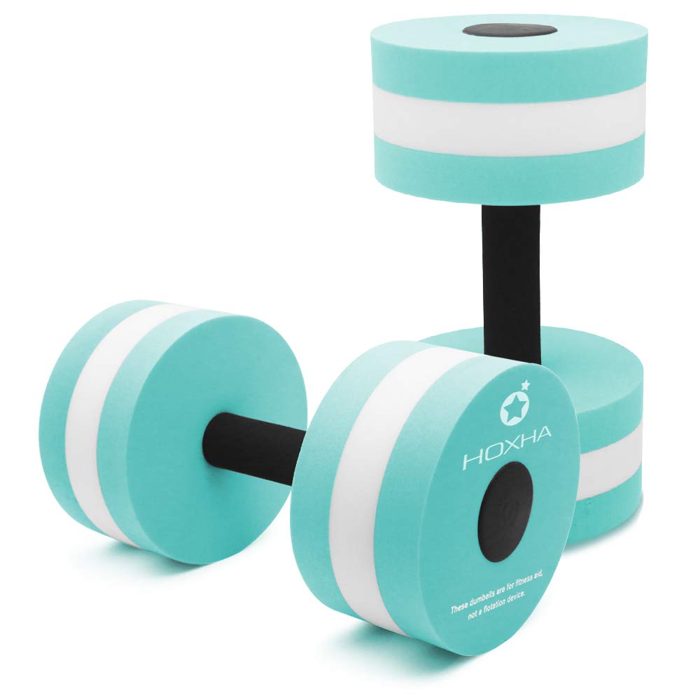 Aquatic Exercise Dumbbells, 2 Pcs Pool Weights for Water Aerobic Exercise | EVA Foam, Aquatic Barbells Fitness Equipment for Weight Loss, Water Resistance Aqua Sport for Adult Workouts, Therapy
