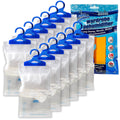 ANSIO® Wardrobe Dehumidifier Disposable Hanging Bags Pack of 12 | Room Moisture Absorber Condensation Remover for Damp, Mould in Home, Bathroom, Window, House, Kitchen, Bedroom Interior Traps