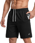 NY Threads Breathable Mesh Mens Athletic Shorts Loose-Fit Quick Dry Shorts | Lightweight Activewear Knit Workout Shorts with Pockets 8 Inch Inseam Gym Short Elastic Waistband with Drawstring