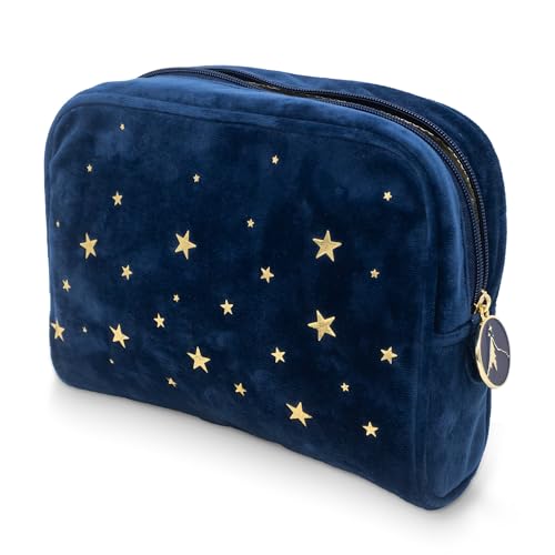 Sarah J. Maas A Court of Thorns and Roses Velvet Pouch, Night Court | Officially Licensed Sarah J. Maas ACOTAR Bag with Mountain Zip Pull & Gold Lamé Lining, Book Sleeve Size Travel & Pencil Case