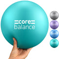 Core Balance Pilates Ball 9 Inch Anti Burst, Core Ball with Inflation Tube, Mini Pilates Ball for Physical Therapy, Small Exercise Ball for Yoga, Barre, Stretching and Core Stability Workout