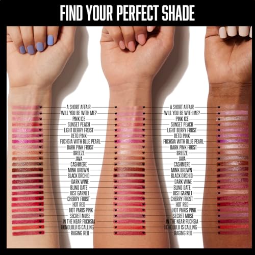 wet n wild Silk Finish Lipstick, Hydrating Rich Buildable Lip Color, Formulated with Vitamins A,E, & Macadamia for Ultimate Hydration, Cruelty-Free & Vegan - Dark Pink Frost