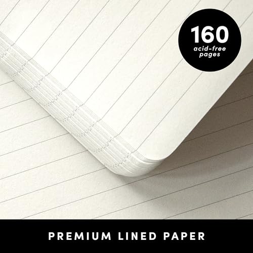 PAPERAGE Lined Spiral Journal Notebook, (Cherry Blossom/Fruit), 160 Pages, Hardcover Journal for Women & Men, Medium 5.5 in x 8 in - 100 GSM, Thick Paper, Spiral Notebook for Work, School & Journaling