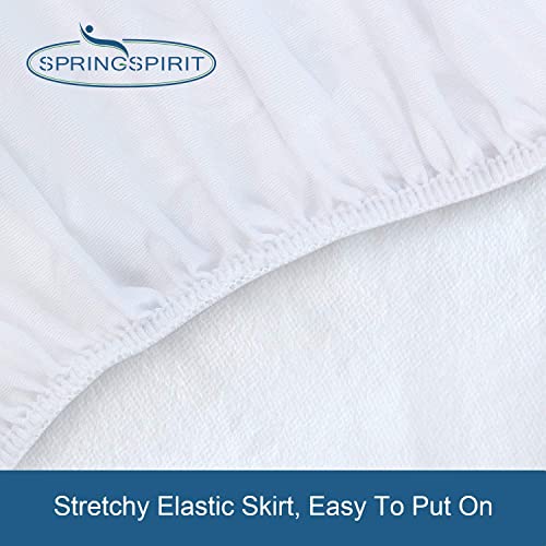 Queen Size Mattress Protector Waterproof,Absorbent Fitted Sheet | up to 18" Deep Pocket,Mattress Cover Queen Size Bed Sheets,Terry Machine Wash Protection Mattress Protector