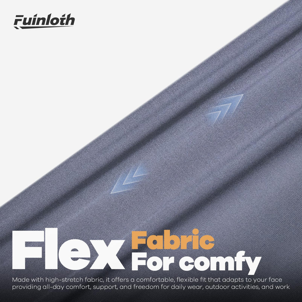 Fuinloth Neck Gaiter, 6 Pack Cooling UV Protection Bandana Face Mask Gator | Breathable Sweat Wicking, UPF 50, Sun Wind Dust Shield, Quick Dry & Washable, 95% Polyester 5% Spandex