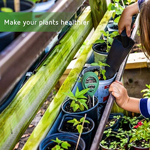 VIVOSUN Plant Soil Moisture Meter, 3-in-1 pH Tester, Indoor & Outdoor Use | Battery-Free; 3-in-1 Plant pH Tester; Home, Garden, Lawn, Farm; Promote Plants Healthy Growth