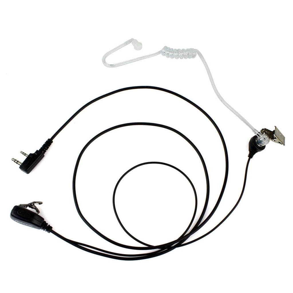 Retevis Walkie Talkie Earpiece with Mic, for RT22/RT21/RT68/H777/RT86 | Acoustic Tube, Compatible with Pxton, Baofeng BF-888S, Kenwood walkie talkies, Security Surveillance Headset(10 Pack)
