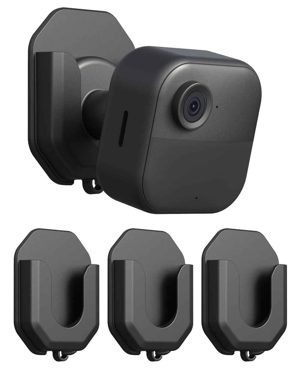 3 Pack Blink Camera No Drill No Screws Wall Mount Bracket for Blink Outdoor 4/Outdoor 2K+/Mini /Mini 2K+ /Indoor Camera, HBV Adhesive Mount