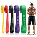 5-Level Resistance Bands for Working Out, Pull Up Assistance Bands | 5-125 LBS Resistance, Fitness, Full-Body Training, Physical Therapy & Stretch Workout, for Men, Women, Home, Outdoor, Gym Use