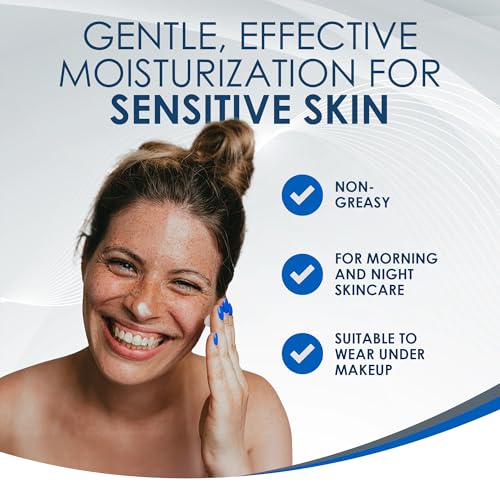 Vanicream Daily Facial Moisturizer, Lightweight, Non-Greasy, 3 Fl Oz | Formulated Without Common Irritants for Sensitive Skin, Moisturizing Face Cream with 5 Key Cermides and Hyaluronic Acid