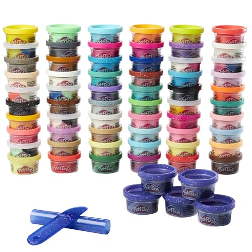 Play-Doh Ultimate Color Collection 65-Pack of 1-oz Cans, Includes Sparkle, Confetti & Color Burst, Back to School Classroom Supplies, Preschool Toys, Ages 2+ (Amazon Exclusive)