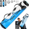 Tidal Tank Tube - The Original Aqua Bag - Water Weight Bag up to 79 lbs - Adjustable Workout Sand Bags Weights Alternative - Portable Sandbag Fitness Equipment Set, Home Exercise Gym - Including App