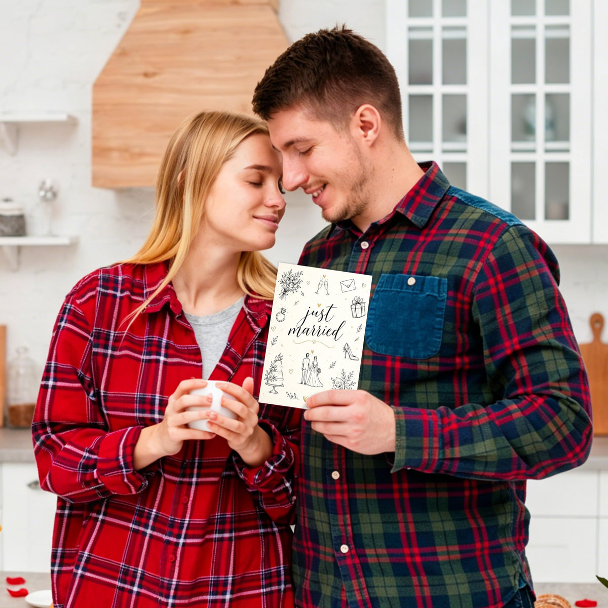 MQMRYeto Wedding Card,Engagement Card Gift for Bride Groom Couple Women Men | Bridal Shower Card for Husband Wife,Signature Congratulation Marriage Anniversary Cards Decor for Son Daughter,with Envelope