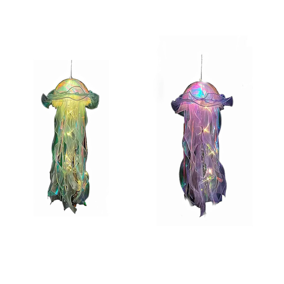 RPS-IND Jellyfish Hanging Decor, Set of 5 for Under the Sea Party Decoration