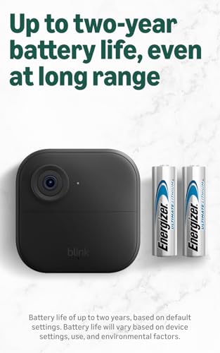Blink Outdoor XR+ and Battery Doorbell 2K+ — Extended range wireless Outdoor 4 camera and 2K battery doorbell. Sync Module XR+ included — 2 camera system + doorbell