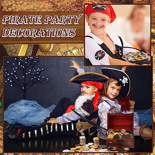 Hanaive 100 Pcs Metal Pirate Treasure Coins, Multicolor, Mixed | Spanish Doubloon Design, Gold Coin, Fake Coin Tokens, Board Game, Pirate Party Supplies, Cosplay, Kid, Adult, Treasure Chest