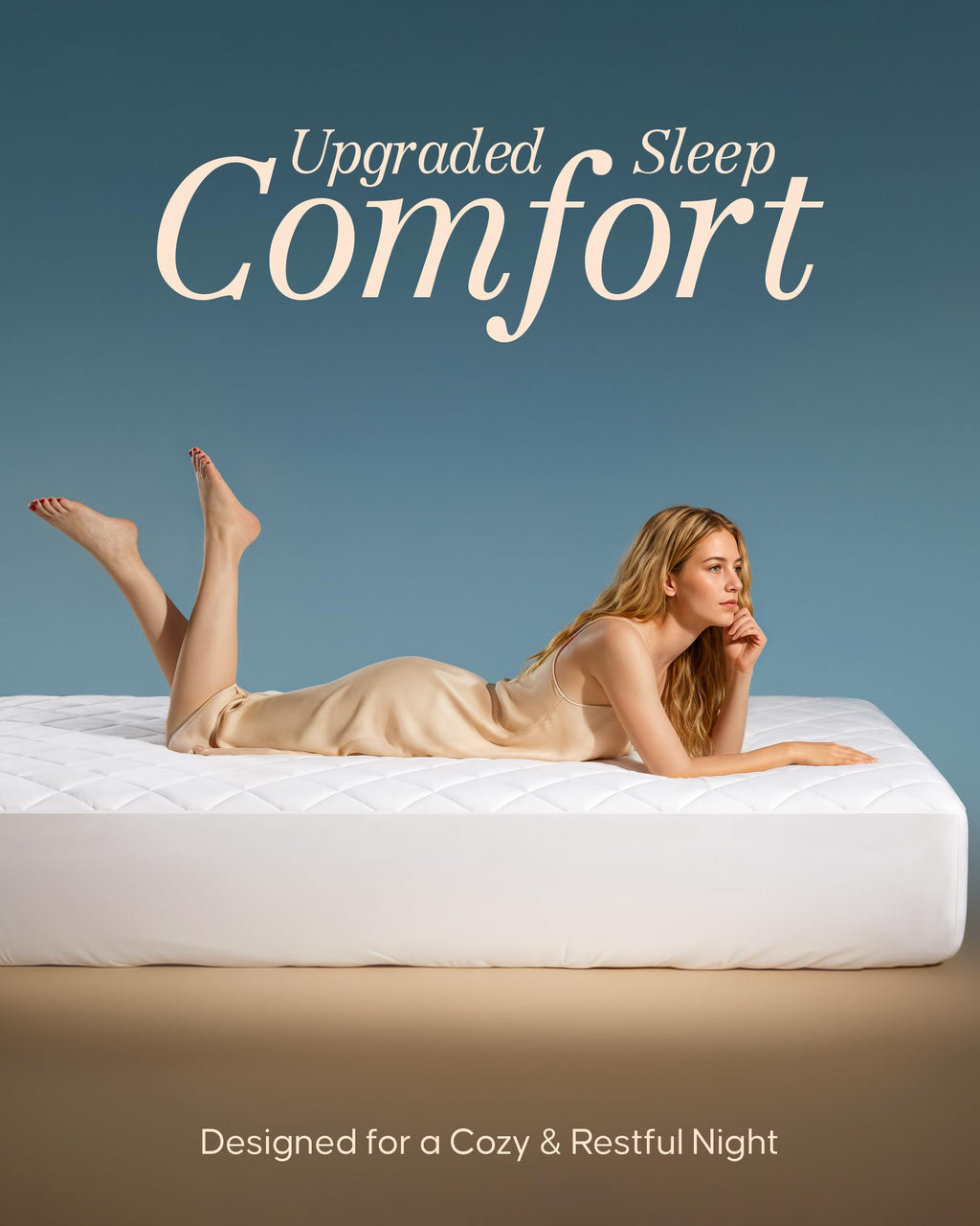Queen Mattress Pad, Quilted Mattress Protector Topper fits 16" Deep Pocket | White, Soft Breathable Fitted Mattress Cover, Noiseless, Machine Washable for Home & Hotels by Utopia Bedding